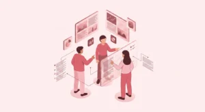 챗GPT 검색 노출을 위한 AI 인용 생성 전략을 보여주는 일러스트, 챗GPT가 검색 결과 상단에 노출되는 모습
